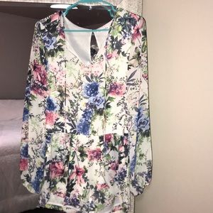 Flowered romper